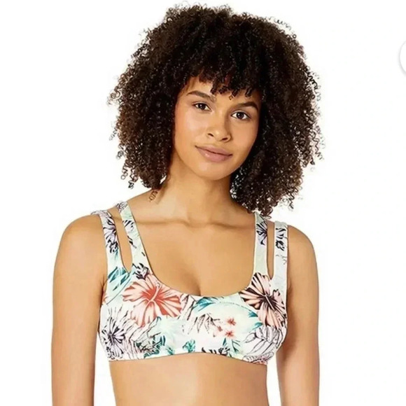 Bikini Lab Women's Bralette Hipster Bikini Swimsuit Top Size M New With Tag - Picture 3 of 4